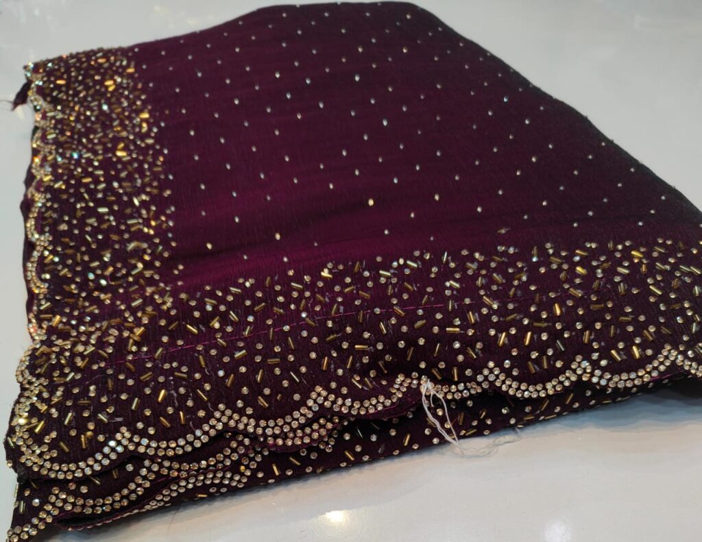 val and jarkhand saree with dmc chapni